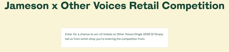Win x2 tickets to Other Voices Dingle 2026