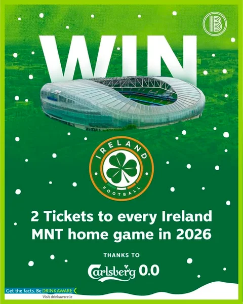 Win a pair of tickets to every Ireland Men's home game in 2026