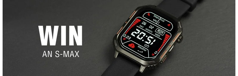 Win an S-MAX Smart Watch Silicon Black