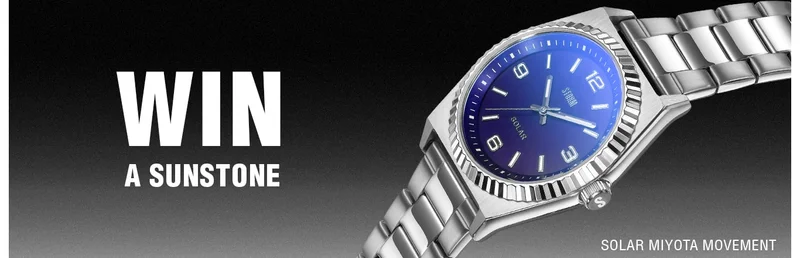 Win THE SUNSTONE LAZER BLUE WATCH