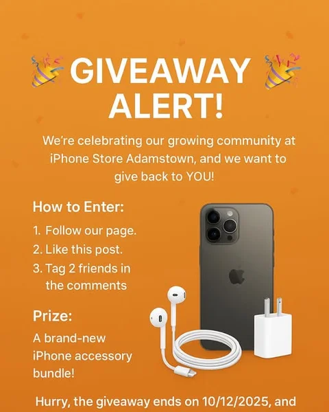 Prize: A brand-new Phone accessory bundle