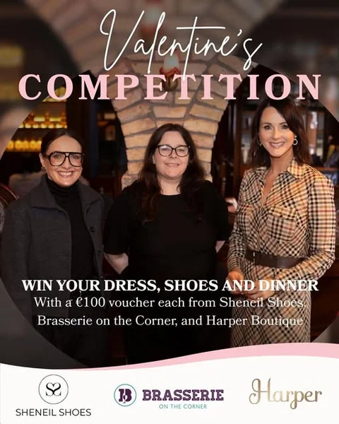 Win a €100 voucher for Harper, €100 voucher for Sheneil Shoes and a €100 voucher for The Brasserie