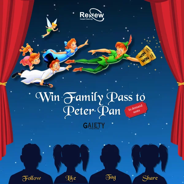 4 X Tickets to Peter Pan at the Gaiety Theatre on Sunday Dec 1st 2024