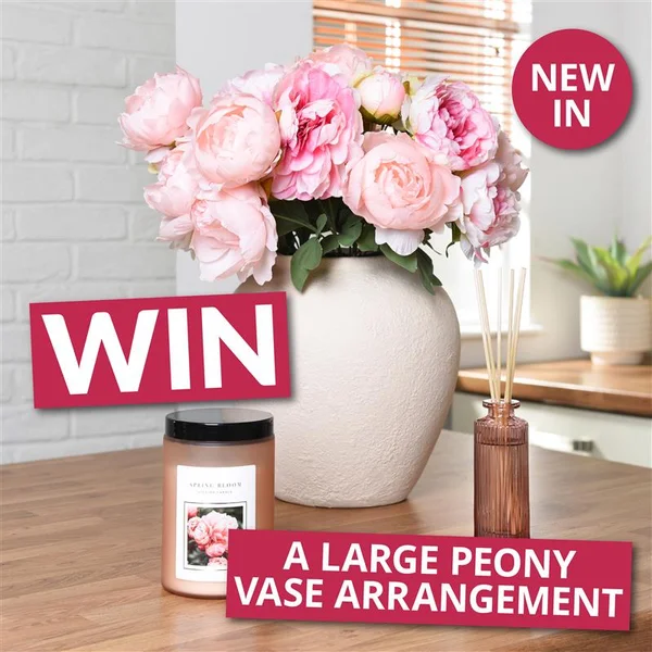 Win a Peony Large Vase Arrangement