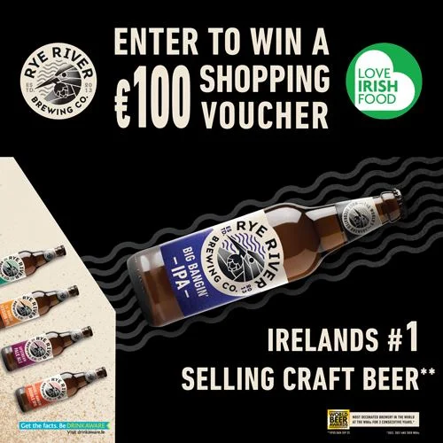 Win a €100 shopping voucher courtesy of Rye River Brewing Co