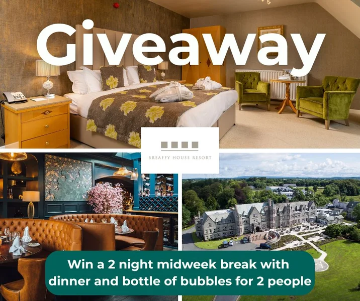 Win the Perfect Midweek Escape at Breaffy House Hotel & Spa Resort  in Mayo