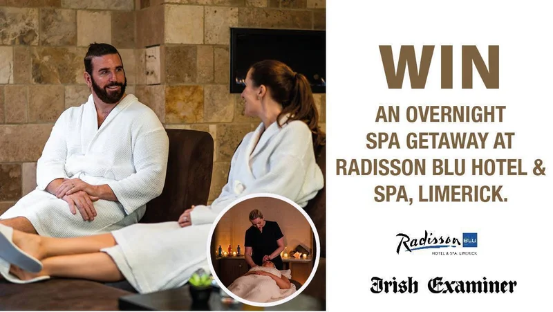 Win an overnight spa getaway at Radisson Blu Hotel & Spa, Limerick.