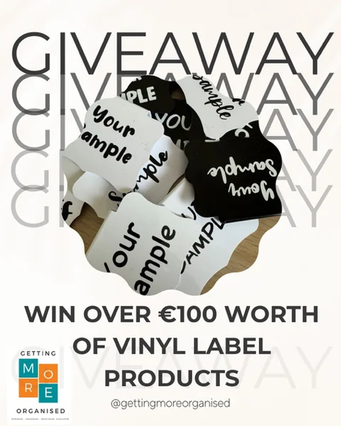 Win over €100 worth of vinyl label products