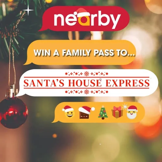 Win a family pass to Santa's House Express