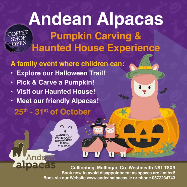 Win a family pass to Andean Alpacas for Halloween