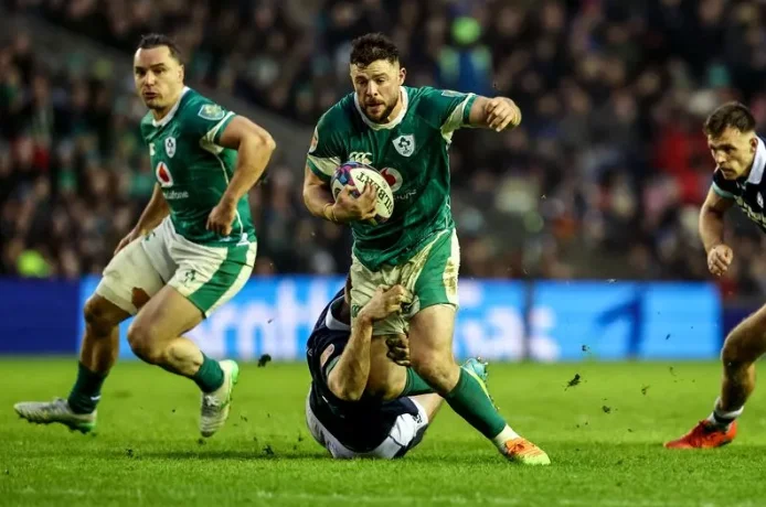 Win an Ireland rugby jersey and ball signed by Robbie Henshaw