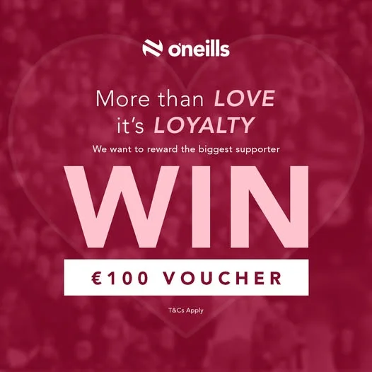 Win €100 to spend on O'Neills.com