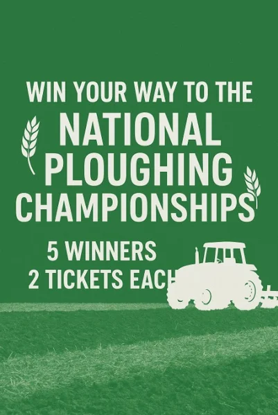 Win 2 tickets each to this year’s National Ploughing Championship