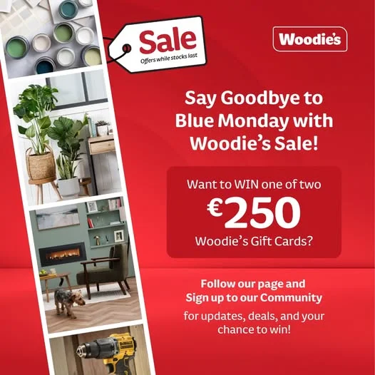 Win a €250 Woodie’s gift card