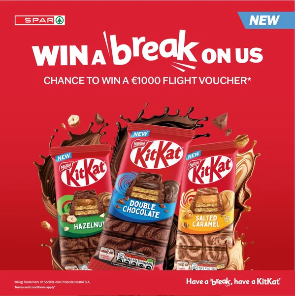 Win a €1000 flight voucher with New KitKat Blocks