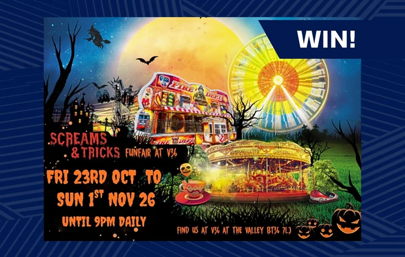 Win 4 Unlimited Ride Wristbands for Screams and Tricks Funfair