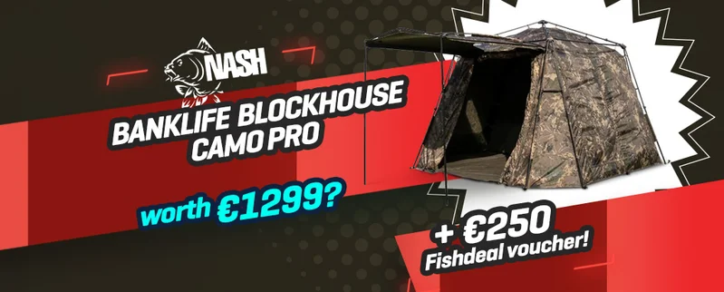 Win a Nash Banklife Blockhouse Camo Pro
