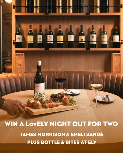 Win a Bottle & Bites experience for two at ELY Wine Bar D2,