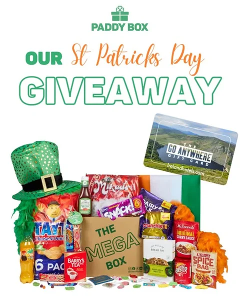 Win a A Paddy’s Day Mega Box and A €500 Go Anywhere Gift Card