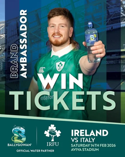Win 2 Tickets to Ireland vs. Italy from Ballygowan
