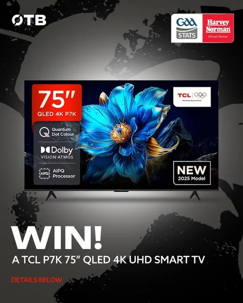Win a TCL 75" 4K UHD Smart TV from Off The Ball