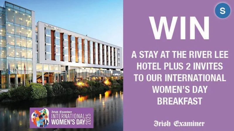 Win a stay at The River Lee Hotel and two invitations to our annual International Women’s Day Breakfast