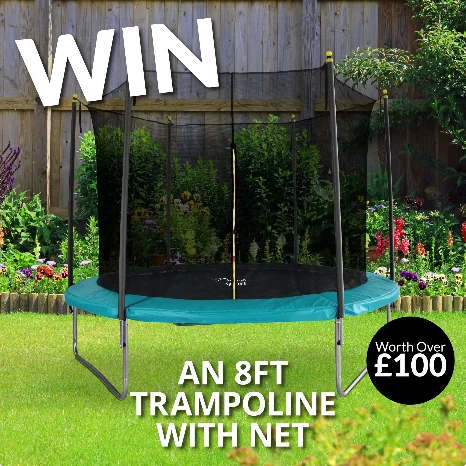 Win an 8ft Active Sport Trampoline with Safety Net