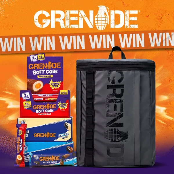 Win a Month’s Supply of Grenade Protein Bars and a Grenade Backpack