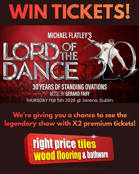 Win a pair of premium seated tickets for Michael Flatley's Lord of The Dance 30 Year Anniversary