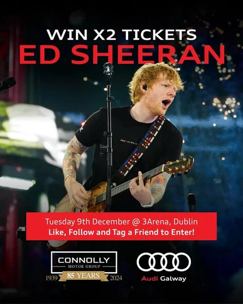Win 2 Ticket to see Ed Sheeran Live