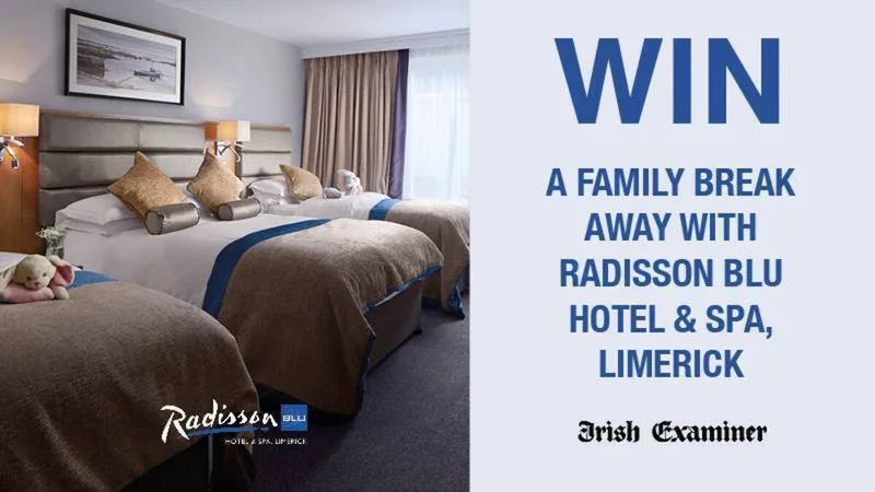 Win a family break away with Radisson Blu Hotel and Spa, Limerick