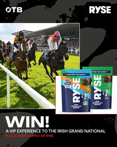 Win a a VIP experience to the Irish Grand National for 2 as well as a year’s supply of RYSE chocolate
