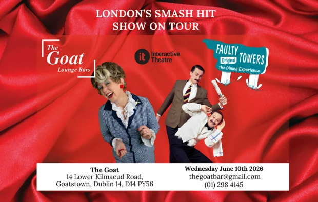 We’re giving YOU the chance to win tickets for 2 people to the upcoming Faulty Towers The Dining Experience show at The Goat in June