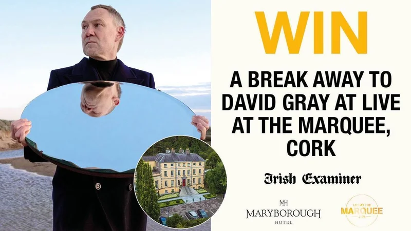 Win a break away to David Gray, Live at the Marquee, Cork