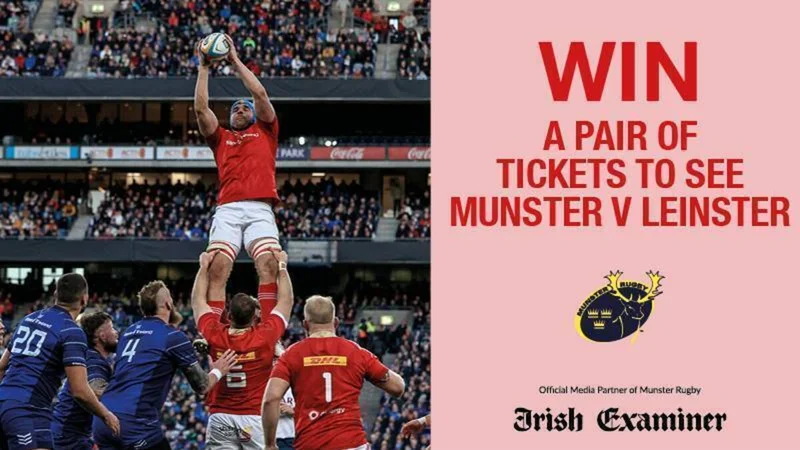 Win a pair of tickets to Munster v Leinster