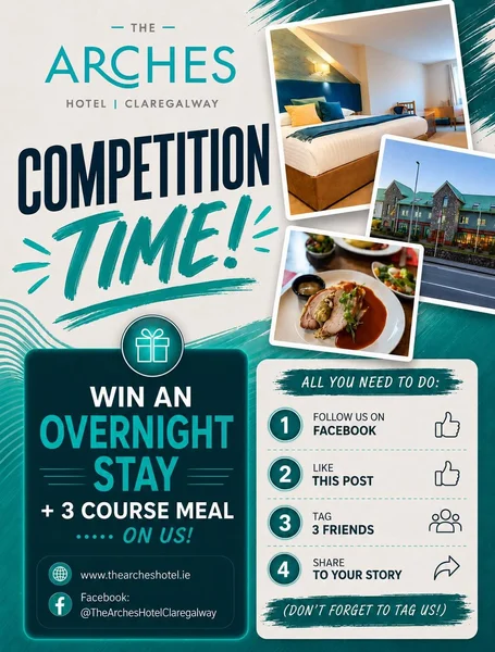 Win a 1 Night Stay for 2 at The Arches Hotel
