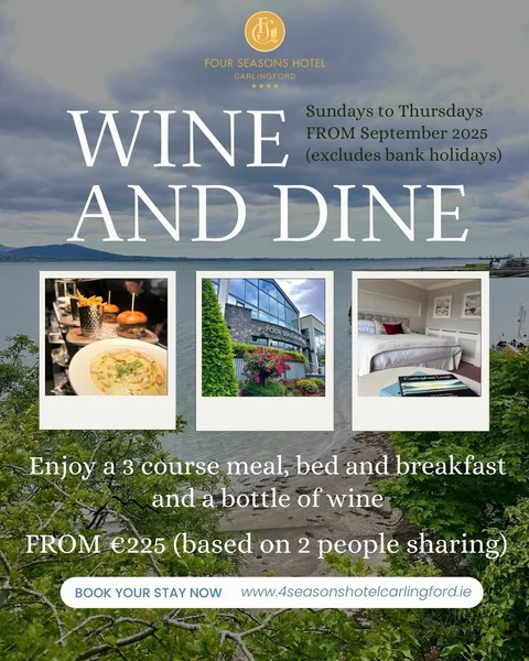 Win a stay at the Four Seasons Hotel, Spa and Leisure Club Carlingford