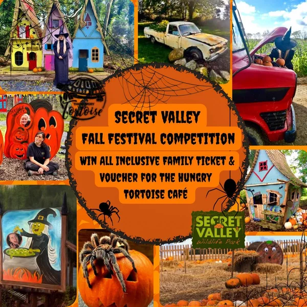 Win A Family Admission Voucher (2 adults + 2 children) to Halloween Fall Festival at Secret Valley