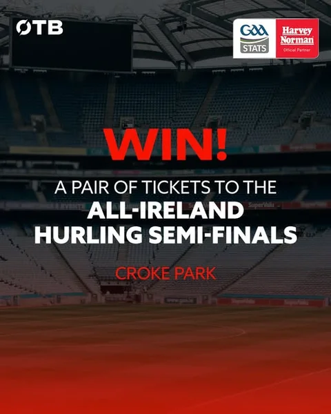 Win a pair of tickets to the Hurling Semi Finals