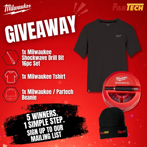 Win 1 of 5 Milwaukee Bundles