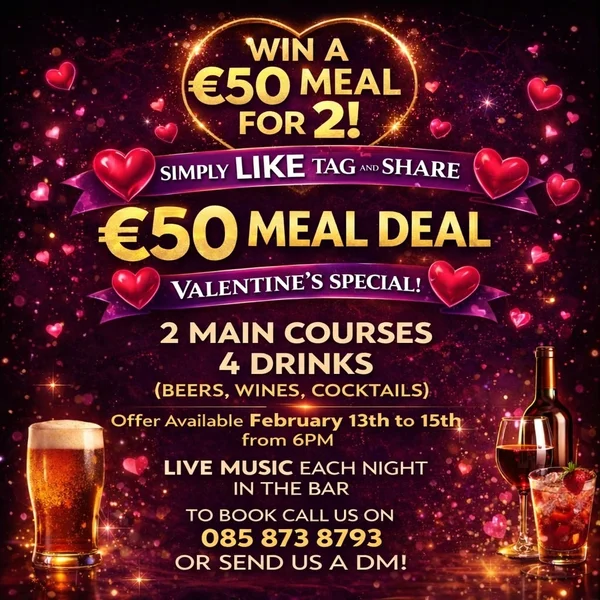 Win a €50 Meal Deal for 2