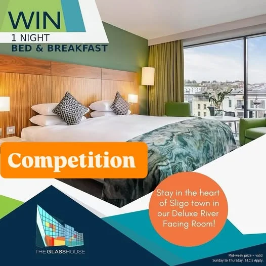 Win a 1 Night Bed & Breakfast for Two from The Glasshouse Hotel