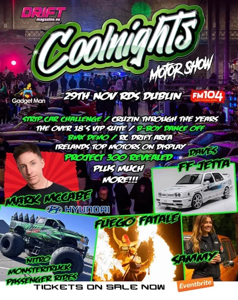 Win a Family Pass (2 adults + 2 kids) to the Coolnights Motorshow