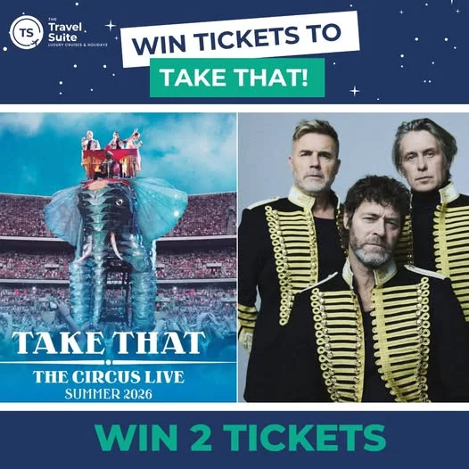 Win 2 tickets to see Take That live at the Aviva Stadium