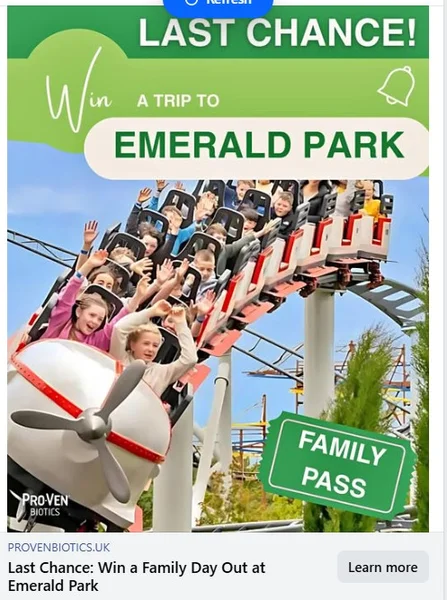 Win a Family Fun day out at Emerald Park