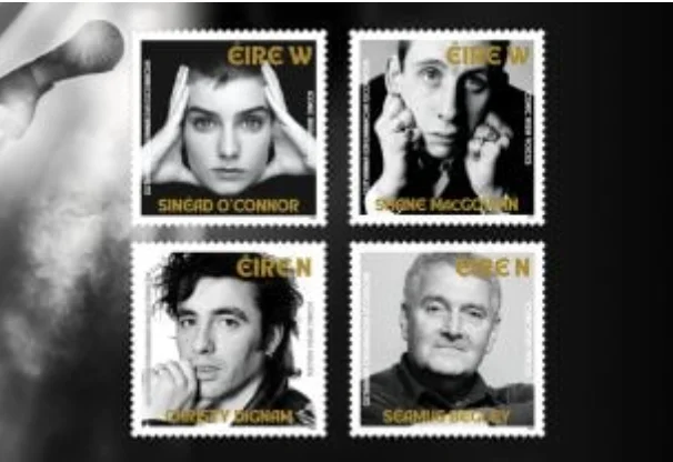 Win Iconic Irish Voices Stamp Bundle from An Post