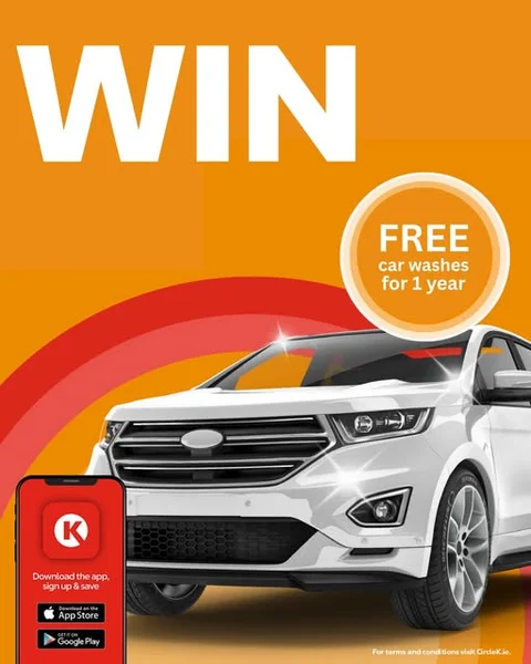 Win FREE Car Washes for a Year from Circle K Ireland