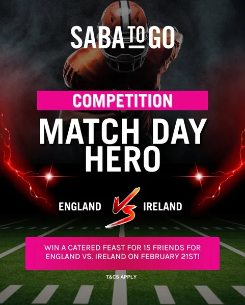 Win a fully catered Match Day feast for up to 15 people for England vs Ireland