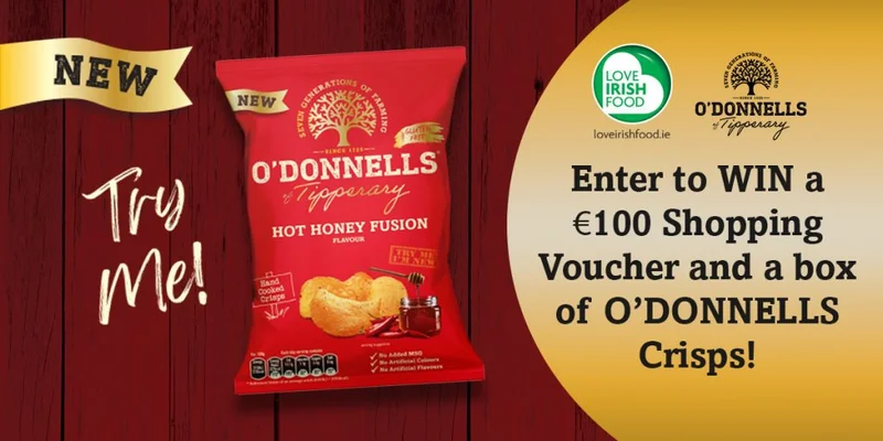 Win a €100 voucher and a box of crisps