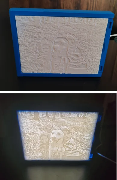 Custom 3d printed photo frame